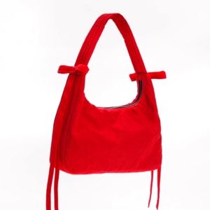 Sandy Liang Baggu Bow Bag Red RARE SOLD OUT new with tags